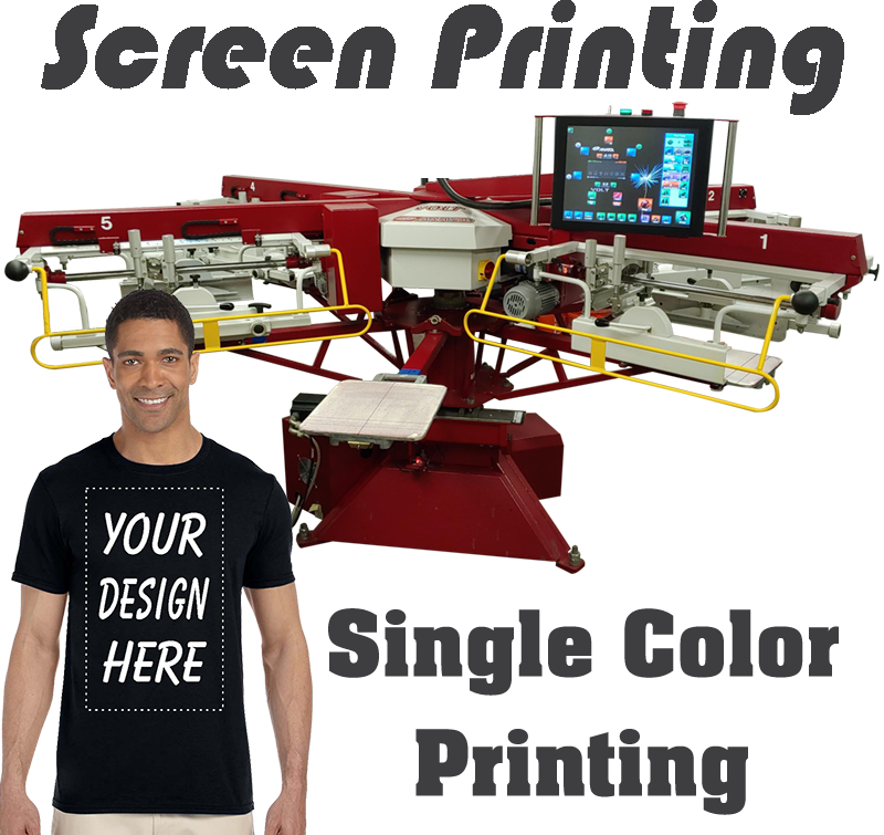 Single Color Screen Printing